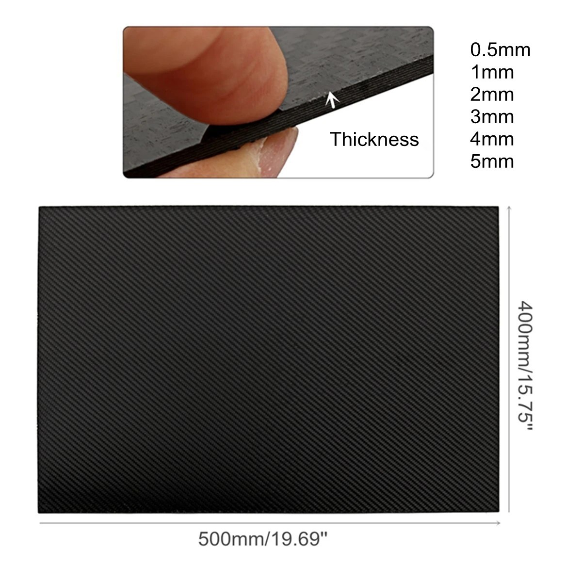 100% Glossy Surface Laminate Carbon Fiber Sheet 3K Real Carbon Fiber Board