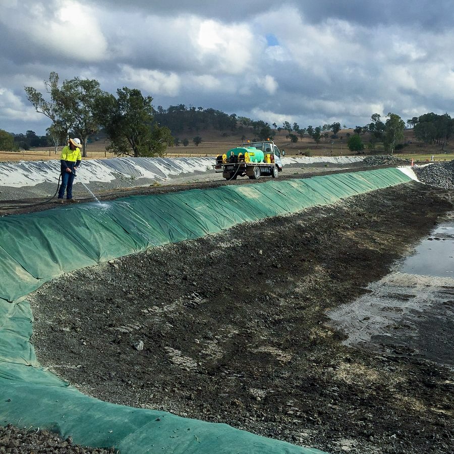 Concrete Mat Cloth GCCM rolls for slope protection and ditch lining