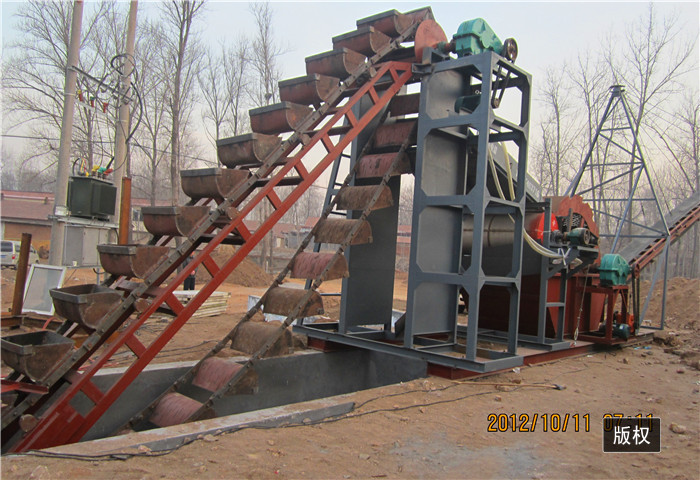 10m 100CBM/H Iron Bucket Chain Dredger For Construction Works