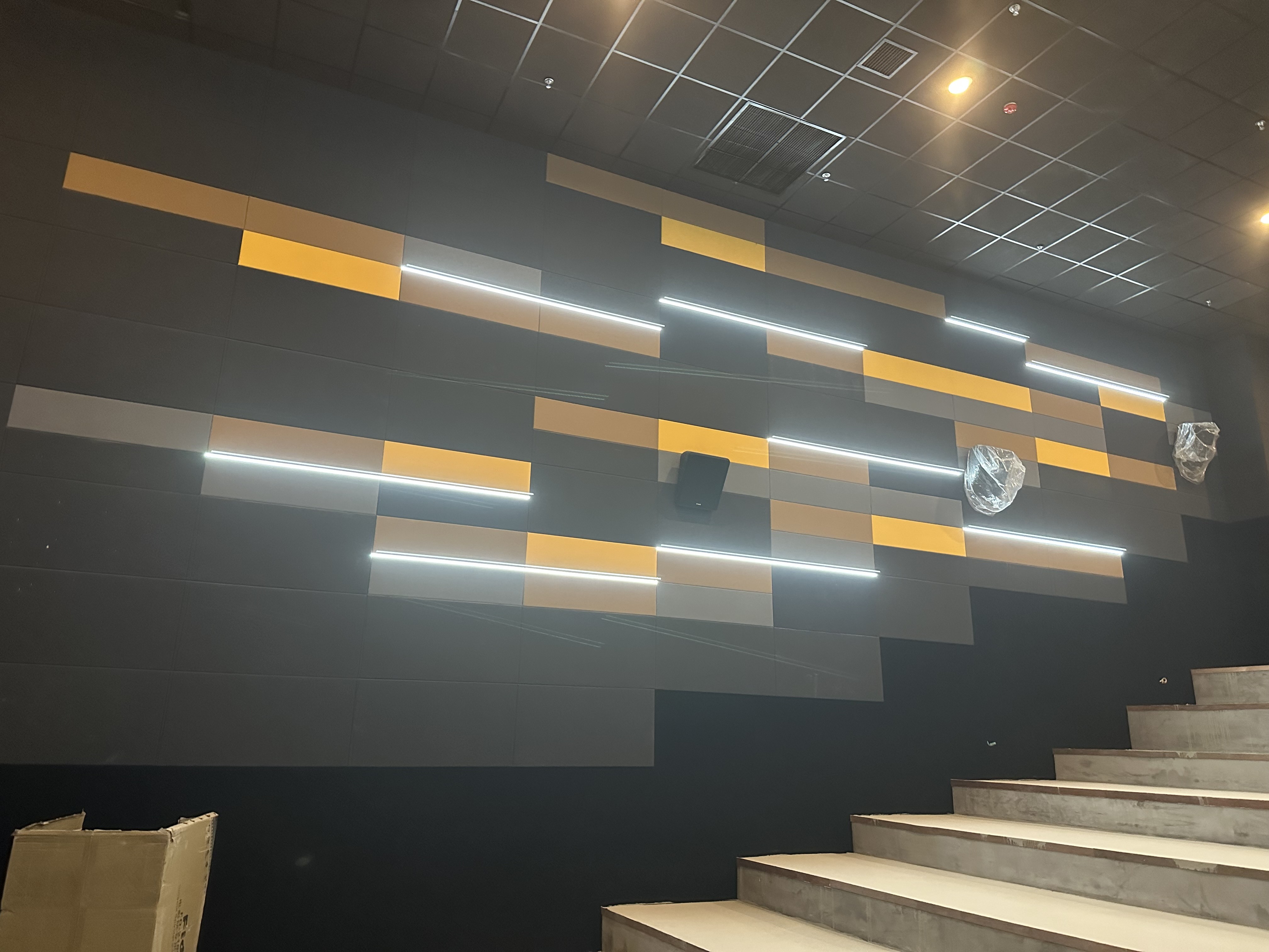 9mm 12mm PET Felt Acoustic Wall Panels Indoor Soundproofing Square Panels