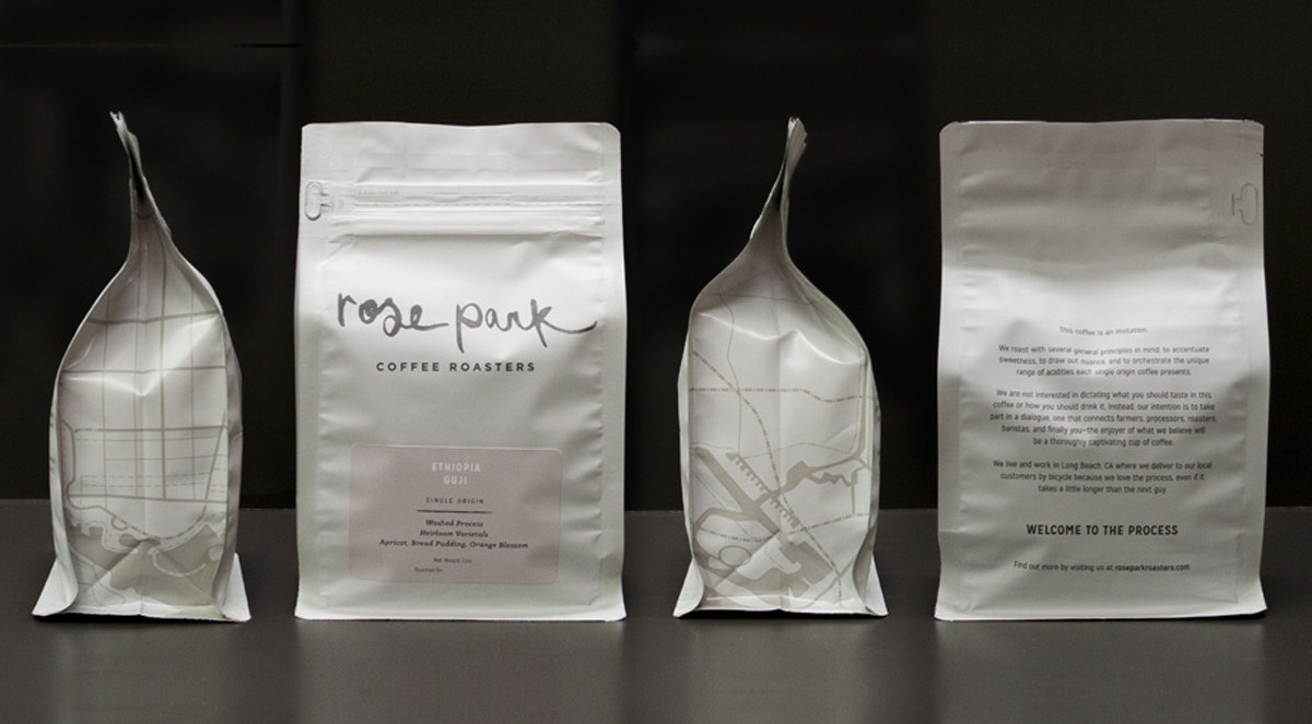 FDA 130 Microns Matte White Coffee Pouch With Pocket Zipper