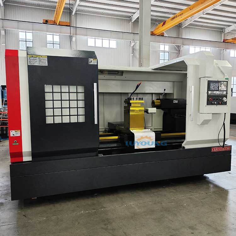 CK61125 Heavy Duty Horizontal CNC Metal Lathe 0.01mm Positioning Accuracy