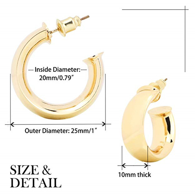 OEM 925 Sterling Silver Earring Women Girl Ear Piercing Earring Big Hoop Earrings