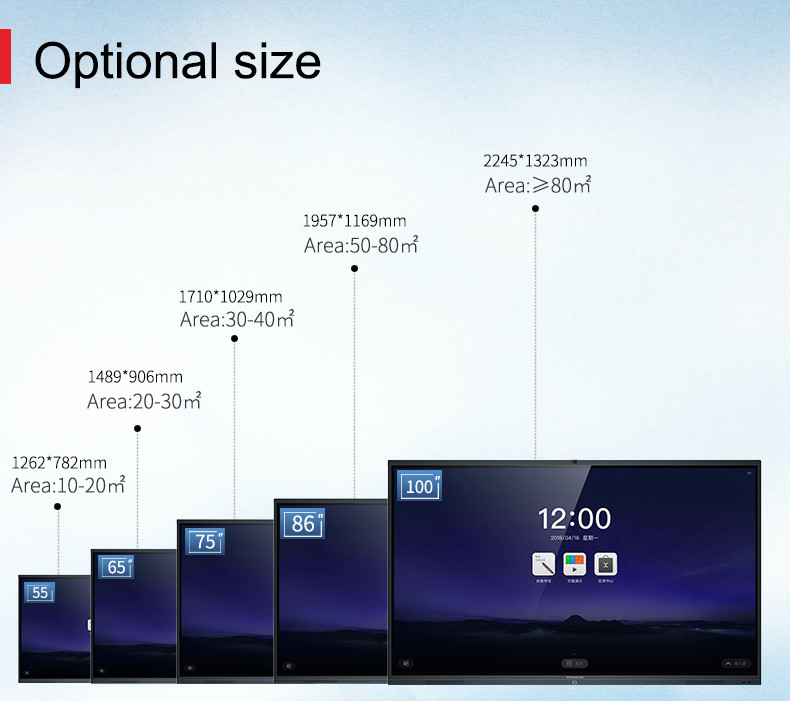65 Inch All In One Interactive Digital Whiteboard System For Meeting