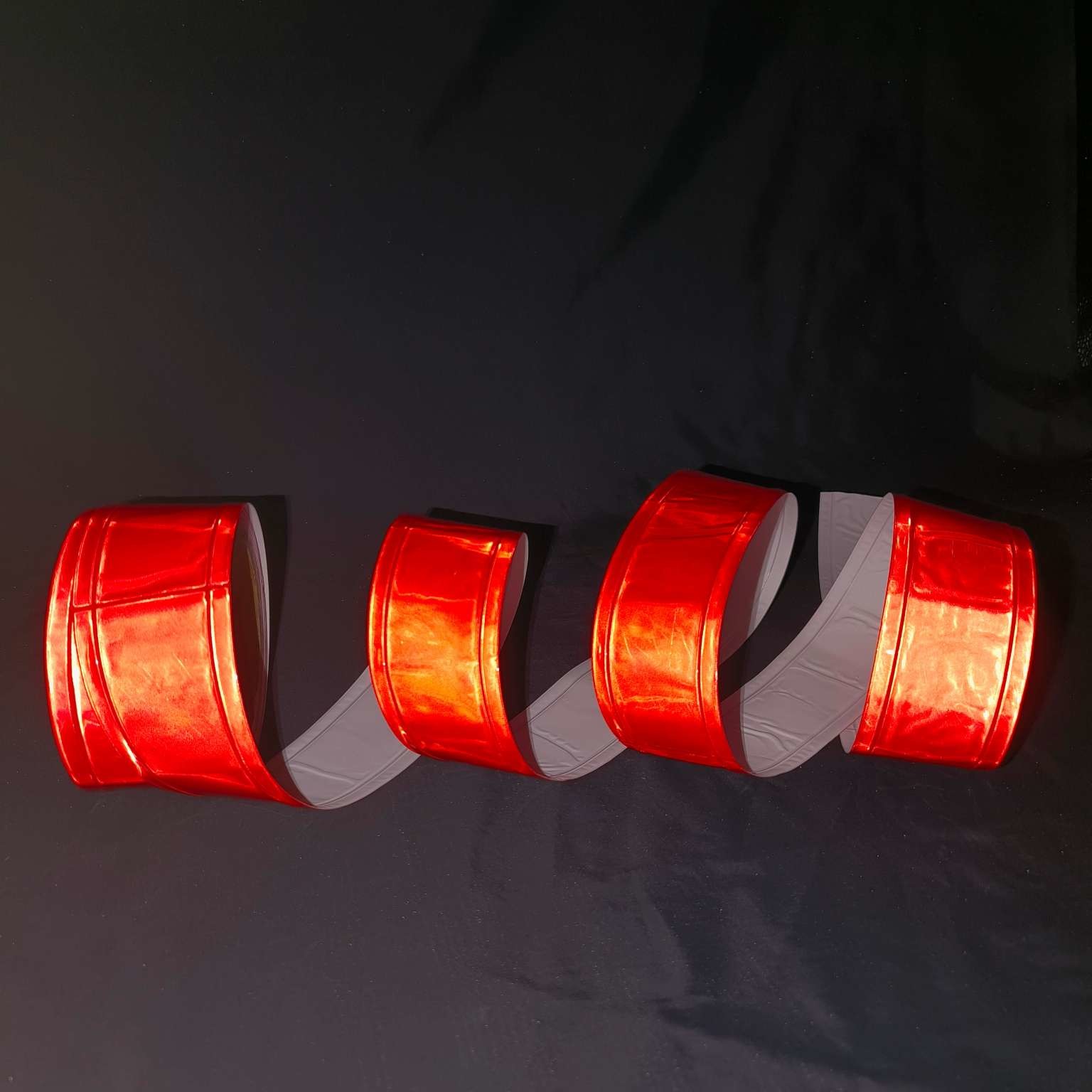 PVC Custom High Visibility Reflective Tape Iron On For Traffic Sign Crystal Heat Press