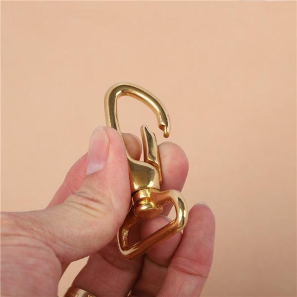 100% brass Swivel Hook Dive Single Ended Swivel Eye Bolt Hook Buckle Pure copper rotating dog buckle