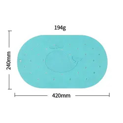 LFGB Bathroom Silicone Shower Mat Thickened Waterproof Sturdy