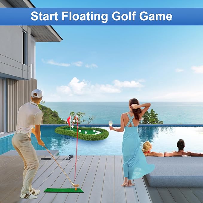 Pool Water Sport Training Golf Mat with Floating Design and Silk Screen Printing
