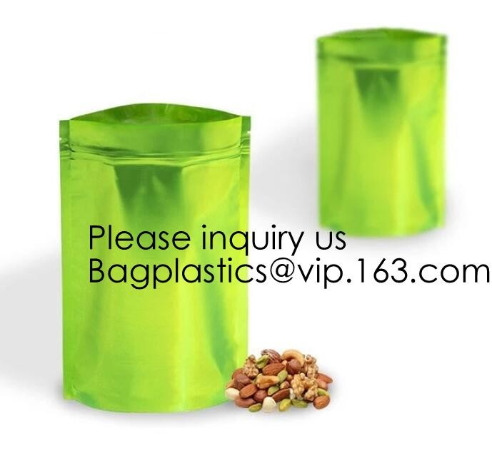 Heat Seal Flat Pocket Mylar Foil Open Top Packaging Bags Coffee Tea Food Storage Aluminum Foil Vacuum Pouch Bag bagease