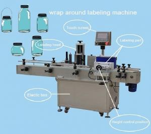 Buy cheap Anticorrosive Automatic Plastic Round Bottle Labeling Machine Printer And Applicator 20-120pcs/Min product