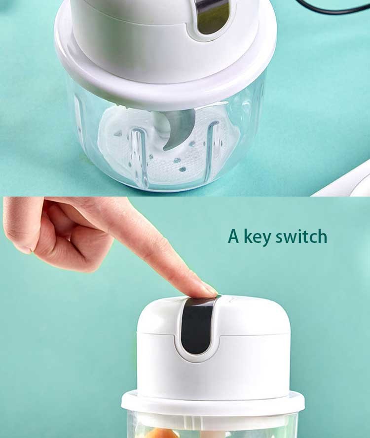 350ml Food Maker Machine With 304 Stainless Steel Bowl Slicing Disc And Color Variety