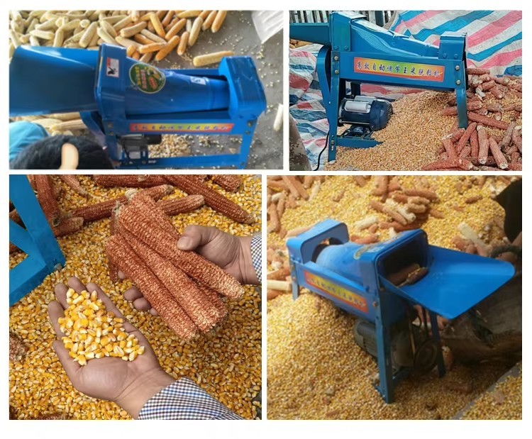 Agricultural Mini Multicrop Corn Rice Wheat Quinoa Beans Maize Diesel Grain Groundnut Shellers Thresher Machine