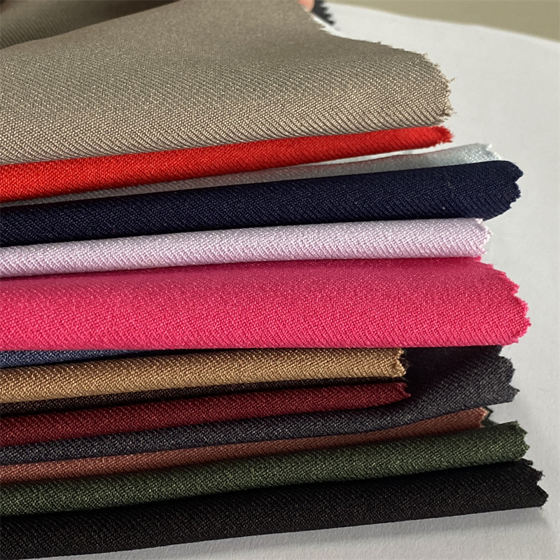100% Recycled Polyester Twill Imitated Woolen Fabric for Formal Suiting Customizable