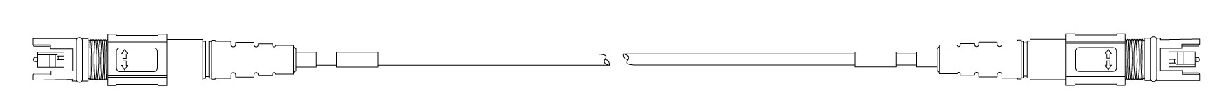 Universal Pre Connectorized Fiber Optic Cable GJFXTB8Y G657A1 Fiber