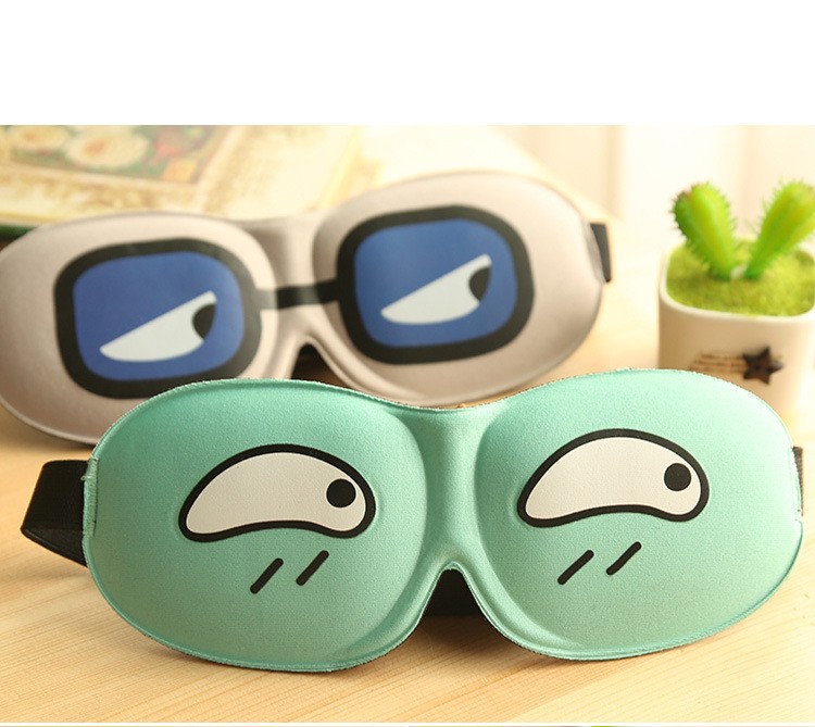 Soft 3D Memory Foam silk Sleep Eye Pillow 19*11cm Anti wrinkle