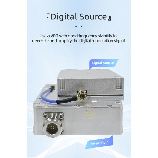 LDSK-TZ-KGAN-100w VCO Anti Drone 100W 1500-2500MHz Signal Generator GAN Module for DJI RF Power Amplifier Drone Defense