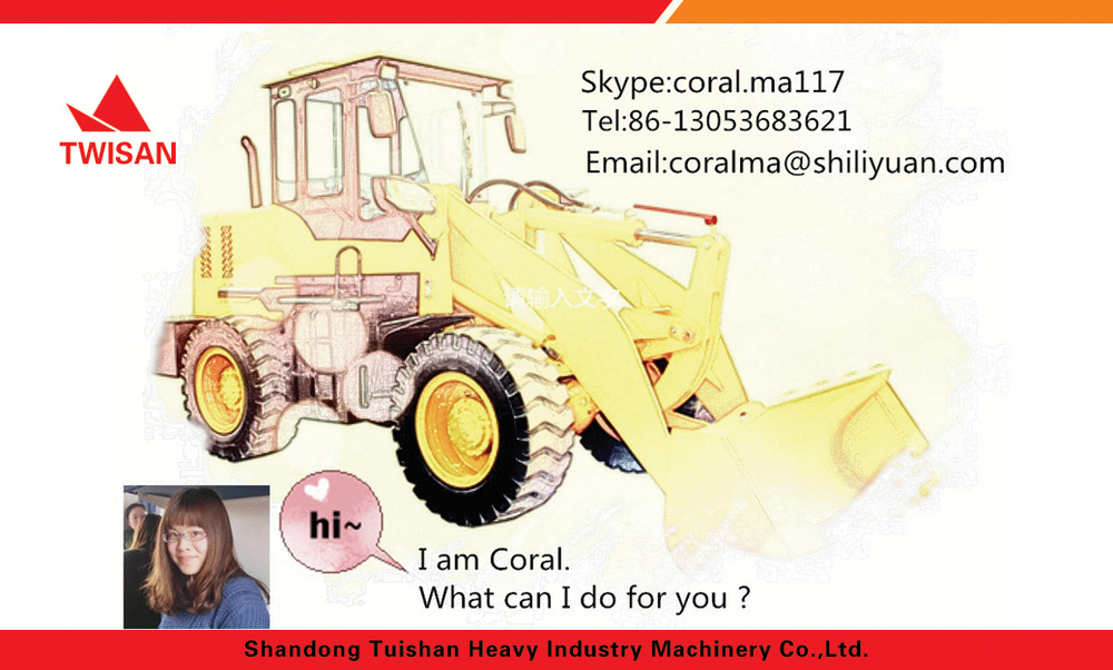 hot sale best machine from Qingzhou Tuishan front end wheel loader good for your farm and garden