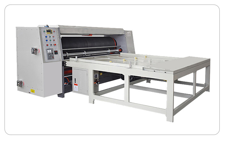 Chain Feeding Industrial Die Cutting Machine Semi Auto Rotary With Slotter Knife