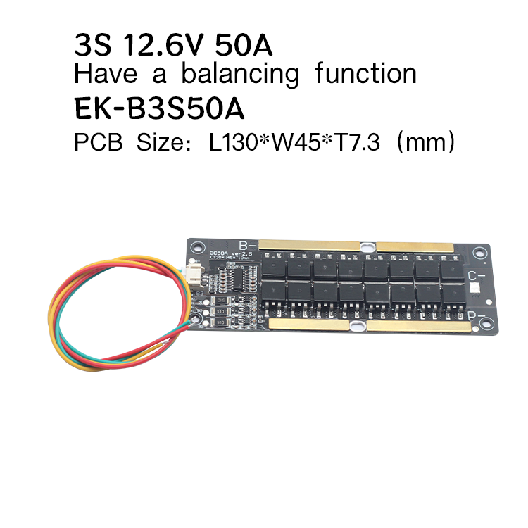 12.6V 3S 50A Active Balancer BMS For Ternary Lithium Battery Pack Home storage system