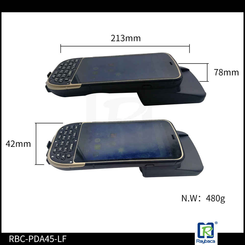 125KHz Android Mobile Handheld RFID Reader Long Distance Non - Removable Design