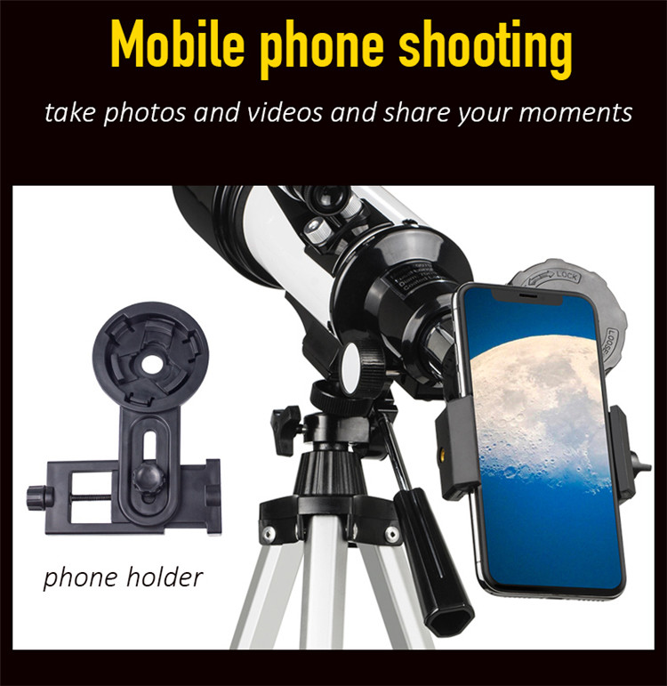 70mm Aperture Astronomical Beginner Refractor Telescope For Planets
