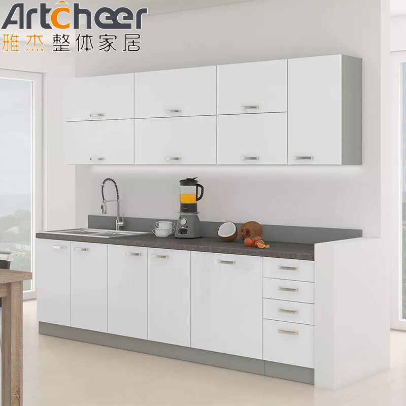 E0 Grade Material Contemporary Kitchen Cabinets in French Style with Customized Color