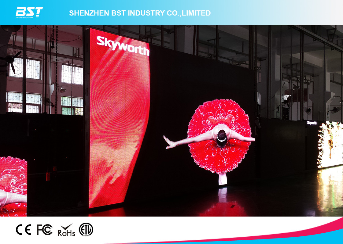 High Brightness P7.62 SMD3528 Indoor Advertising Led Display Screen For Auto Show