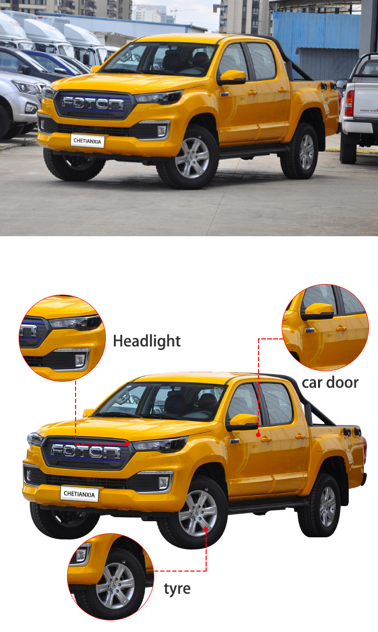 New Energy Electric Pickup Trucks Vehicle 4x4 Used Truck Midsize