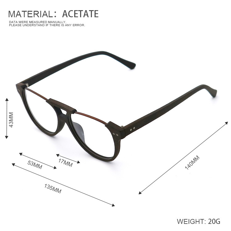 Classical Spectacles Eyeglasses Acetate Glasses Frame MR 5356