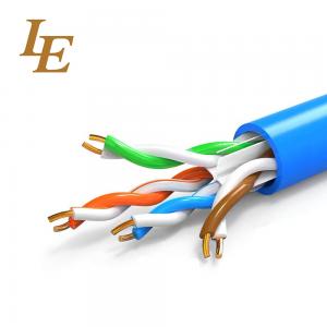 Buy cheap U/UTP CAT5E CAT6 Twisted 4 Pairs Network Lan Cable Solid Bare Copper Unshielded product