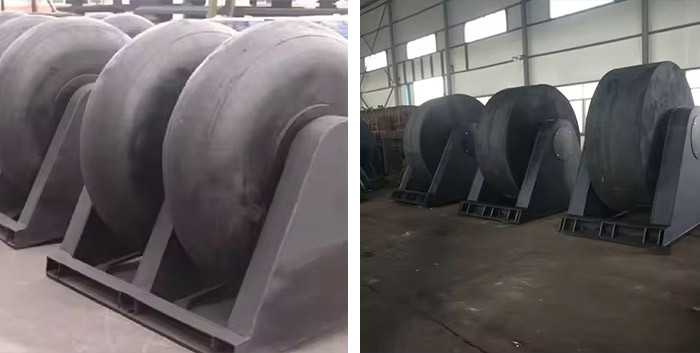 Black Roller Fender Low Maintenance Requirements High Load Capacity