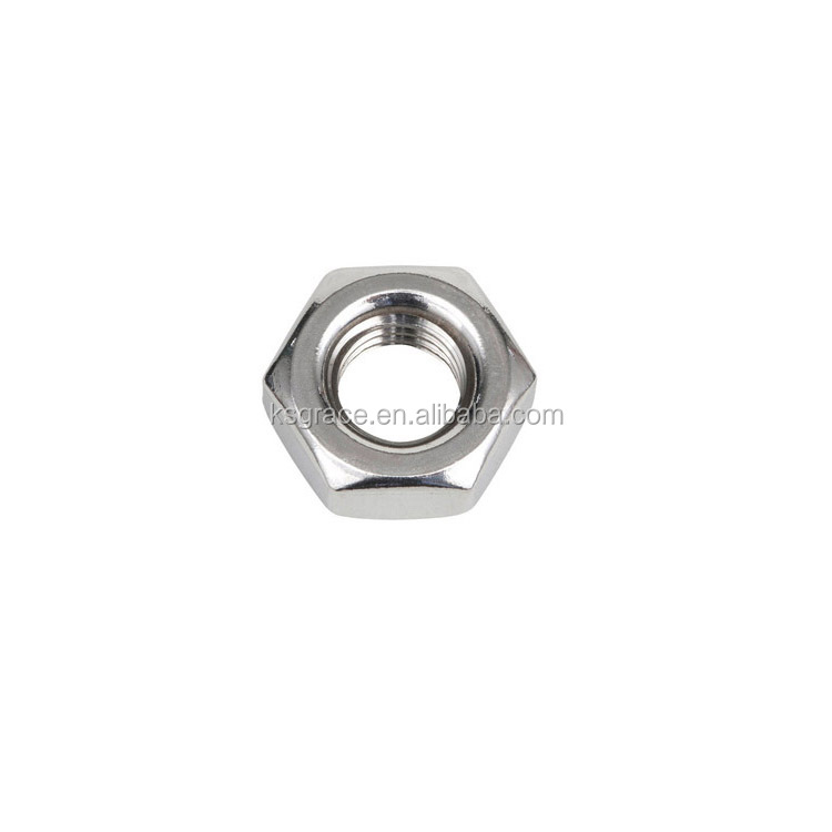 Stainless Steel Left Hand (Reverse) Thread Hex Machine Screw Nuts