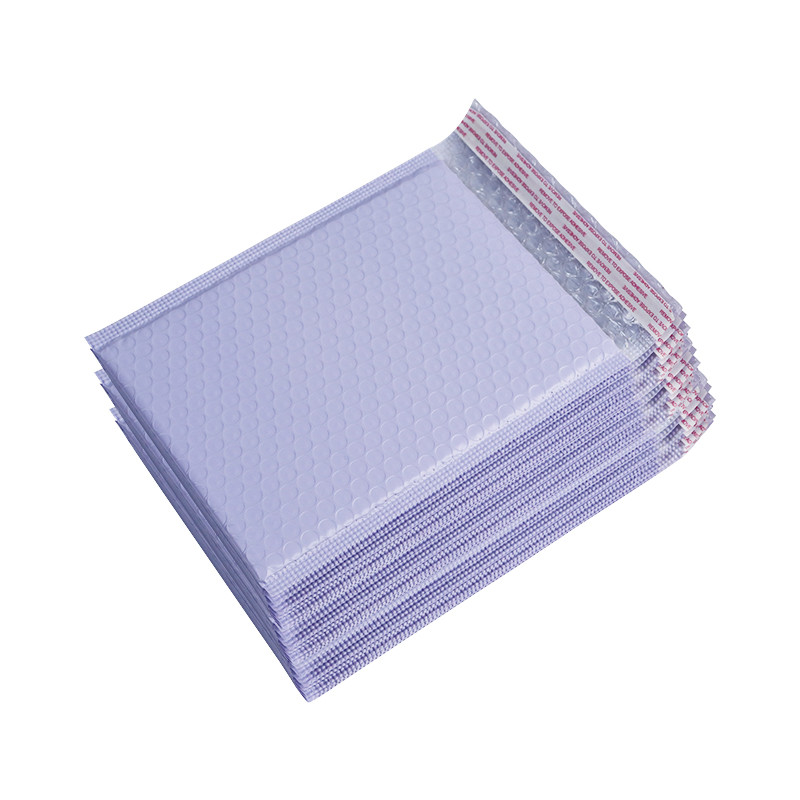 Self Sealing Purple Large Bubble Poly Mailers Thickness 140g