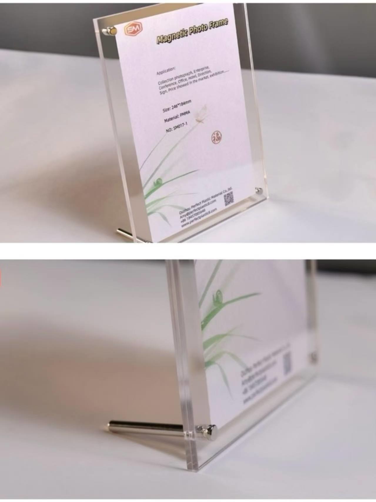 Screw Stand Clear Acrylic Picture Frames Acrylic Cube Photo Frame Acrylic Photo Block