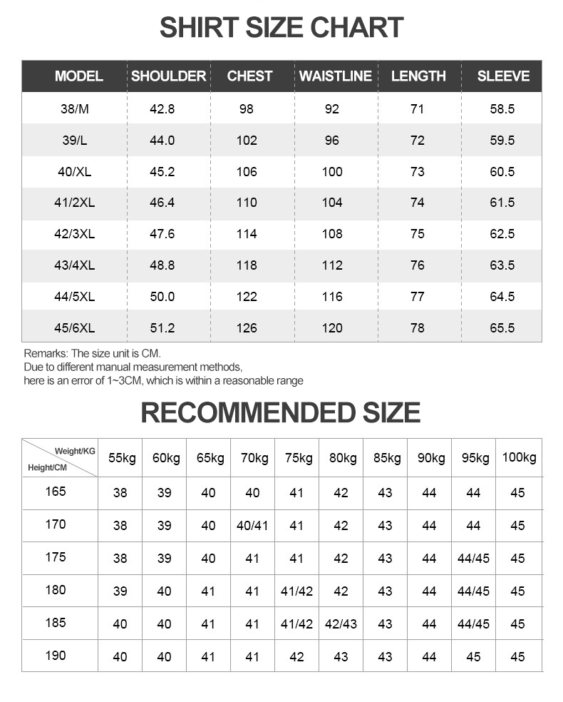Adult Double Collar Solid Color Shirt for Business Casual Wear in Autumn and Spring
