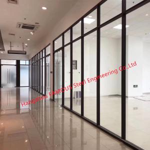Buy cheap OEM Demountable Aluminum Frame Double Glass Partition Soundproof product