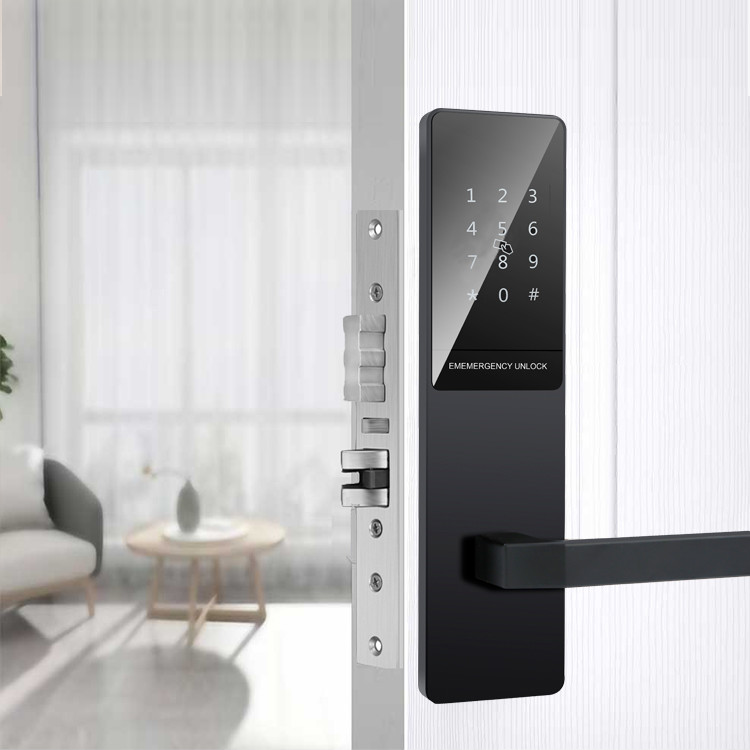 Aluminium Alloy Keyless Wifi Lock Pin Code 65mm Thickness For Airbnb Apartment