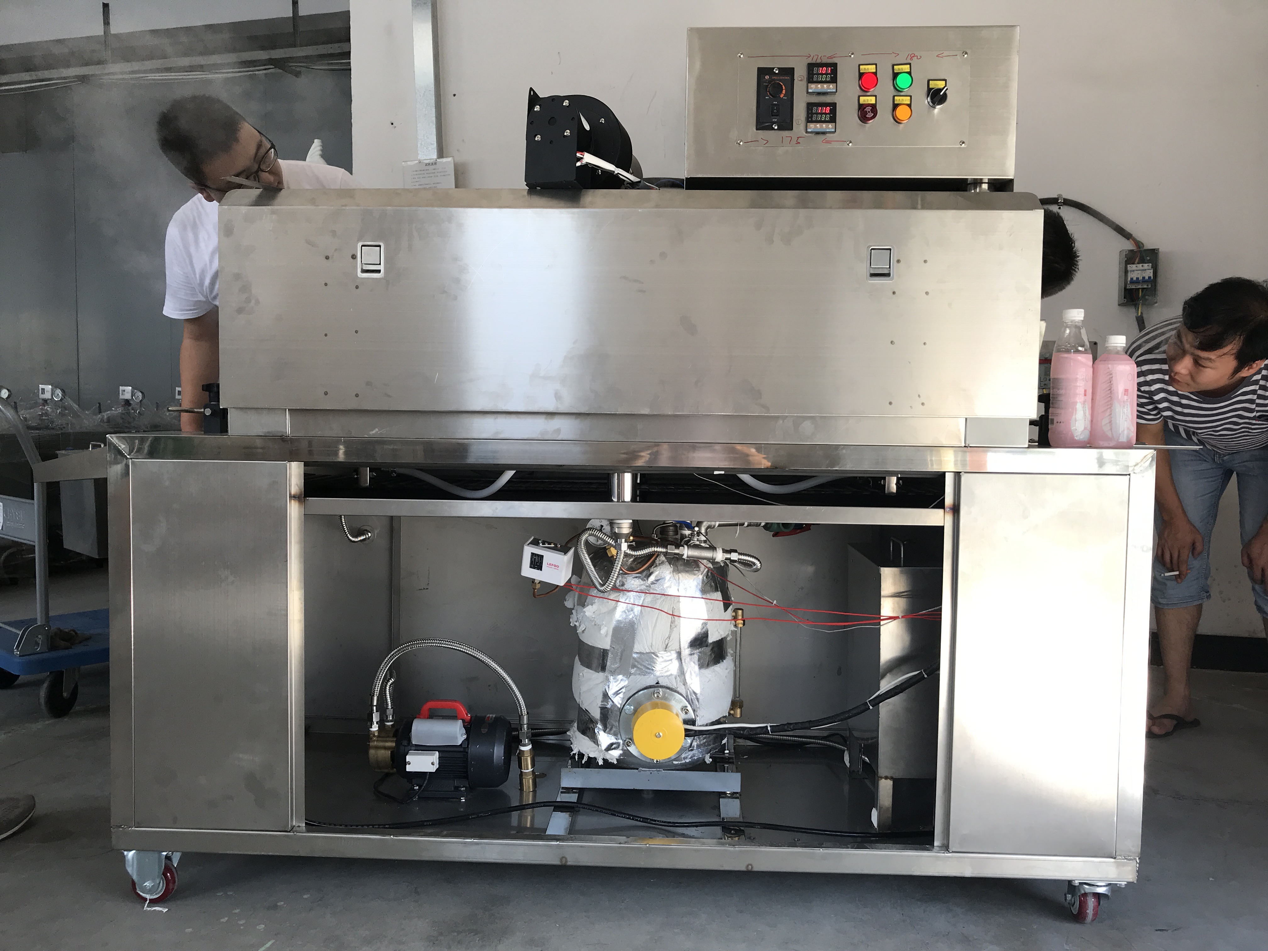 380V Label Sleeving Steam Shrink Tunnel Machine For Bottles Cans