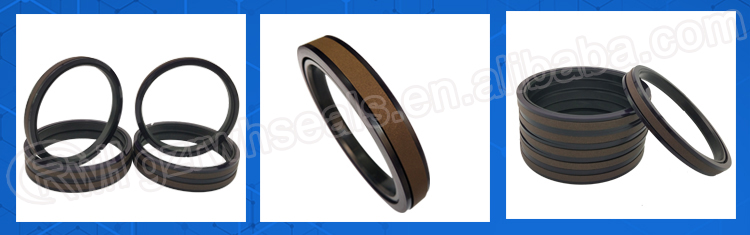 PTFE NBR Hydraulic Piston Seal SPGW Brown Color 3 Months Warranty