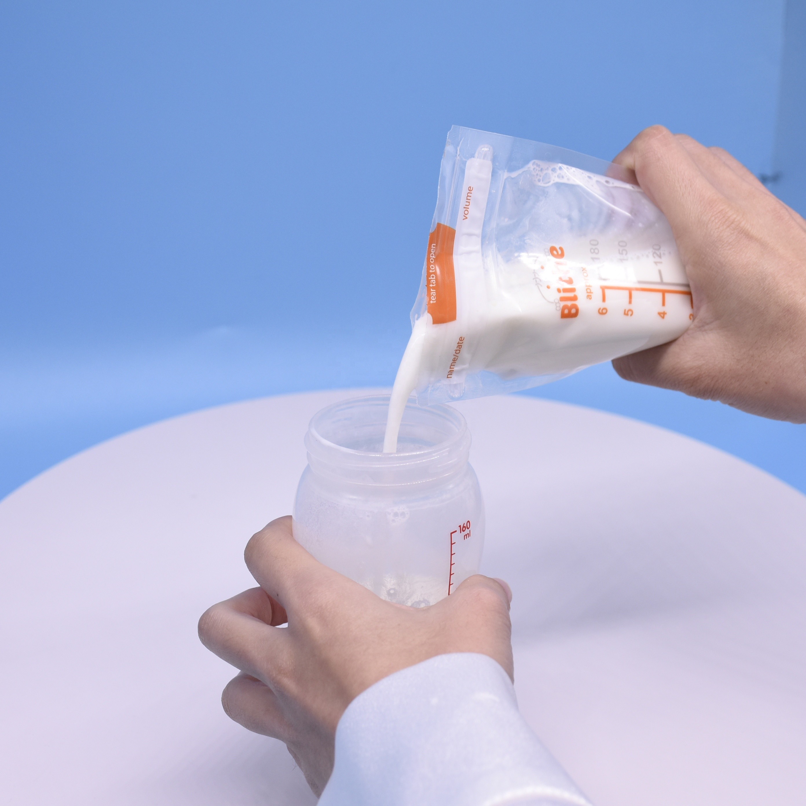 1000g Stand Up Packaging Pouches 130 Microns Custom Print Three Side Seal Clear Window