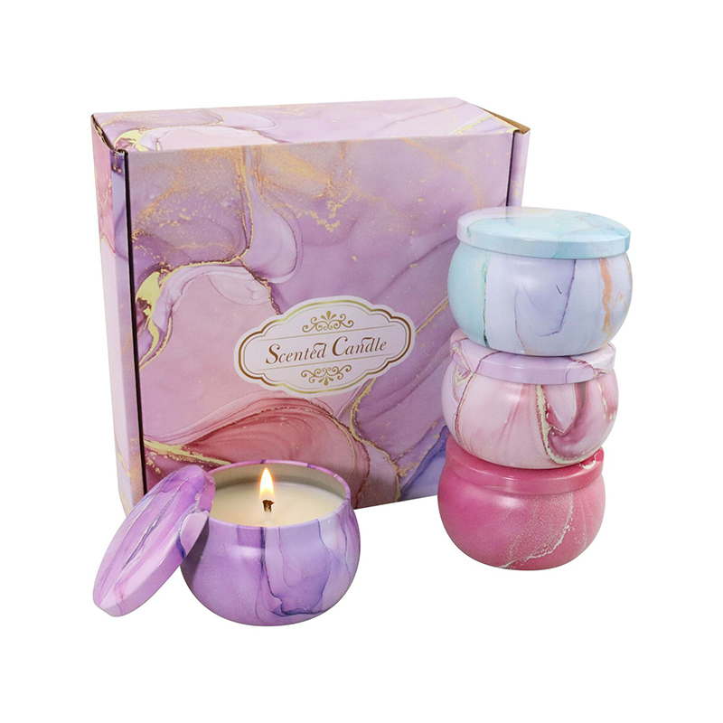 Amber Environmentally Friendly Scented Candles Metalized vanilla Scent