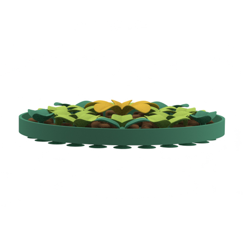 Custom silicone pet products Cute flower Pattern silicon Pet Dog Food Feeding Mat Silicone Slow Feeder Licking Pad Dog food mat