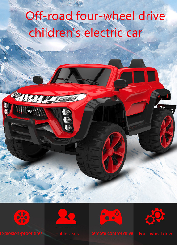 12v Luxury 2 Seater Kids Off Road Big Battery Children Baby Toy Car with PP Plastic