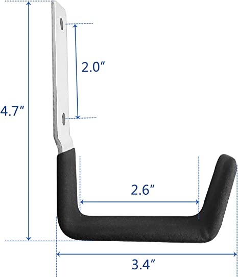 2mm Thick Powder Coated Solid Steel Garage Garden Tool Organizer Rack for Quick Access