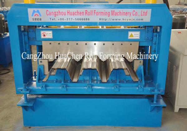 Color Steel Plate Floor Deck Roof Panel Roll Forming Machine 1500mm PLC Control