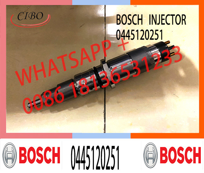 Factory advantage supply diesel common rail injector assembly 0445120251 injector nozzle 0445120251