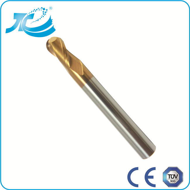 55 - 65 Hardness Carbide Ball Nose End Mill for Plastic , Bullnose End Mill