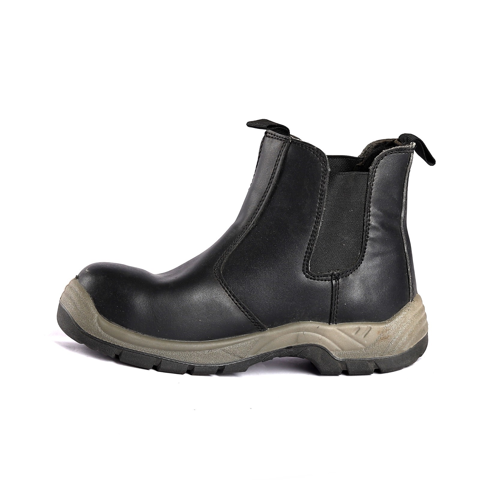Shengjie OEM Tongue Nylon Fabric Gusset Safety Boots with PU Sole and Steel Toe Work Shoes