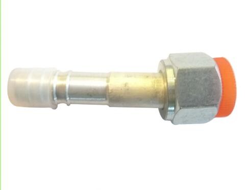 Female O-Ring fittings Aluminium joint with iron cap Connectors auto air conditioning hose ends ACO-ring female fittings