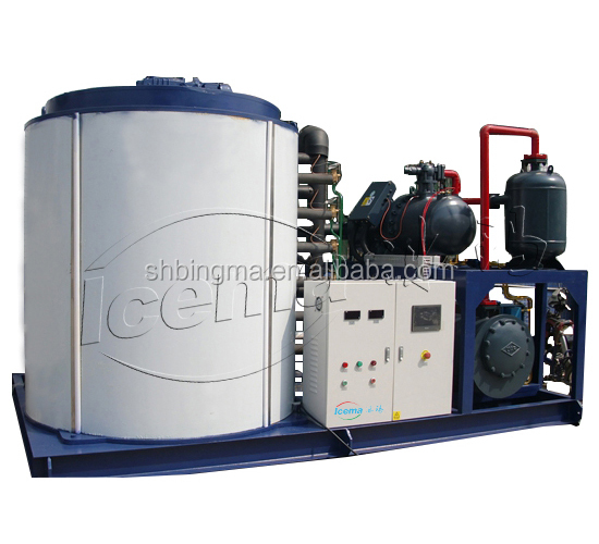 China 50 tons/day containerized snow flake ice machine for cooling with factory price